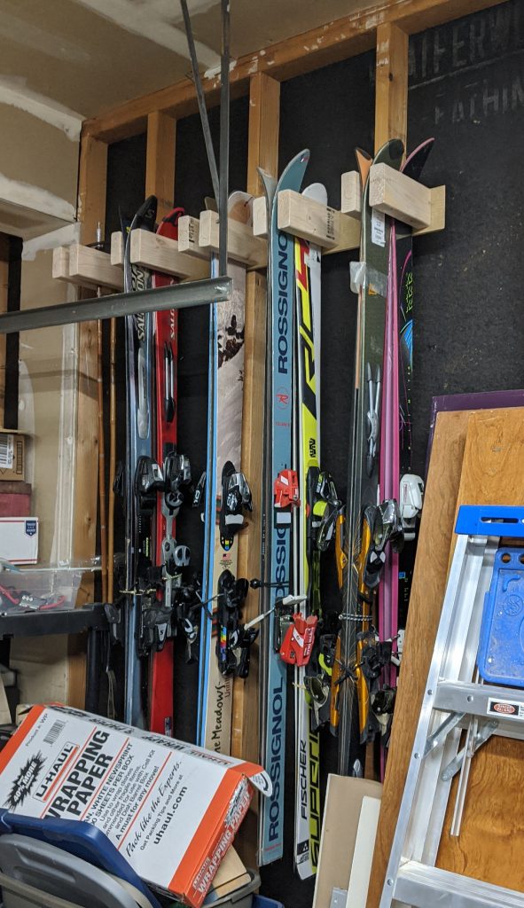 Garage ski and bike racks Eric Makes Everything