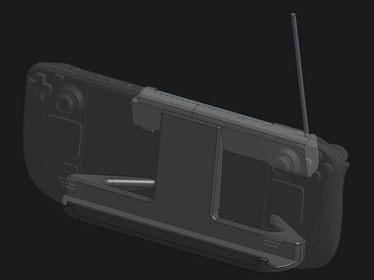 3D assembly model from front